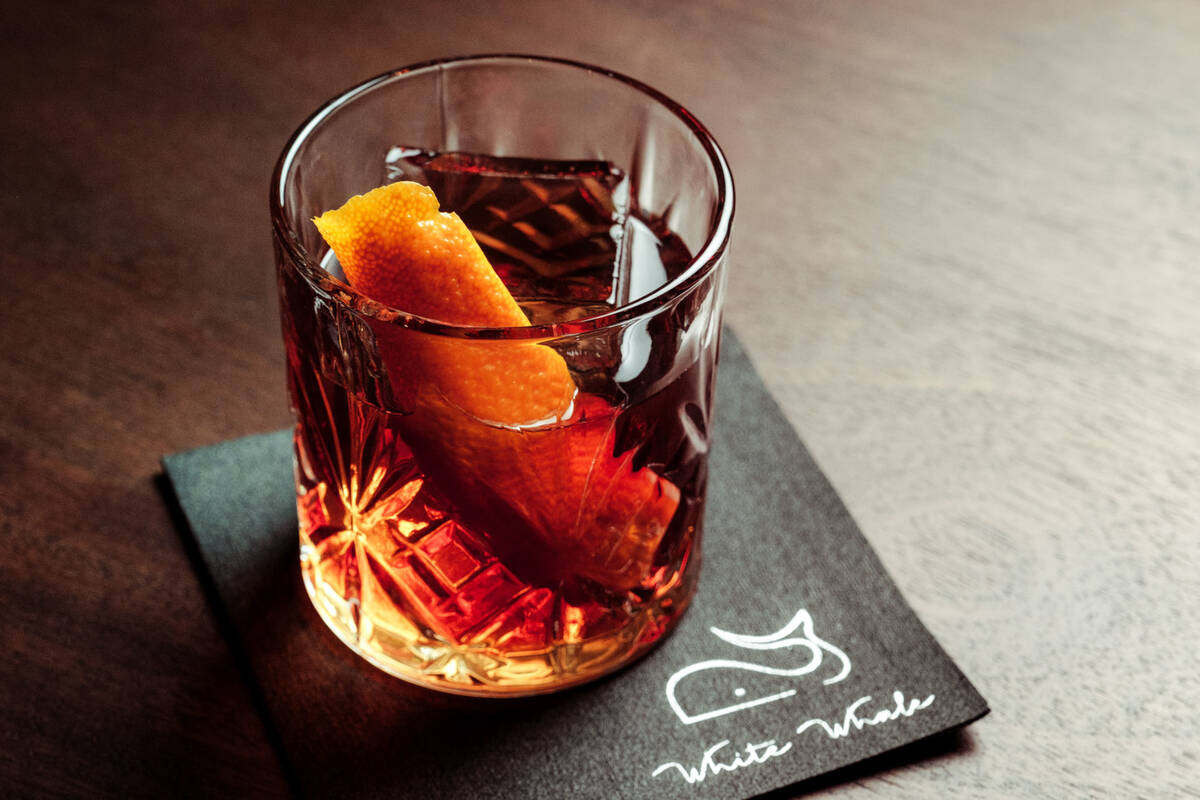 A Harajuku cocktail from White Whale, a cocktail lounge opening in mid-October 2025 in downtown ...