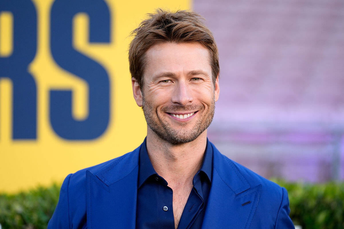 Glen Powell arrives at the premiere of the Hulu series "Chad Powers" on Thursday, Sep ...