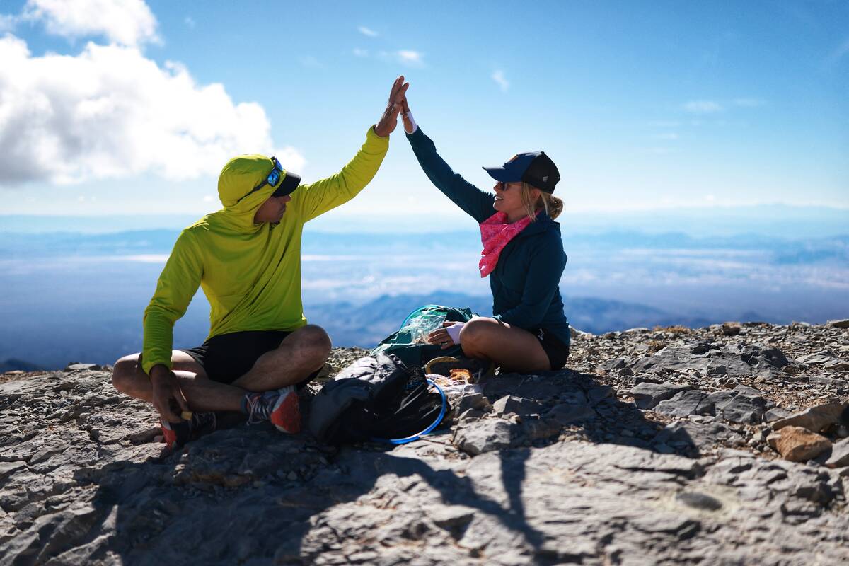 Alex Honnold and Sanni. Honnold hosts a new travel show focused on Nevada. (J.J. Kelley)