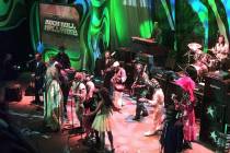 George Clinton and Parliament-Funkadelic perform at the induction ceremonies for the Rock and R ...