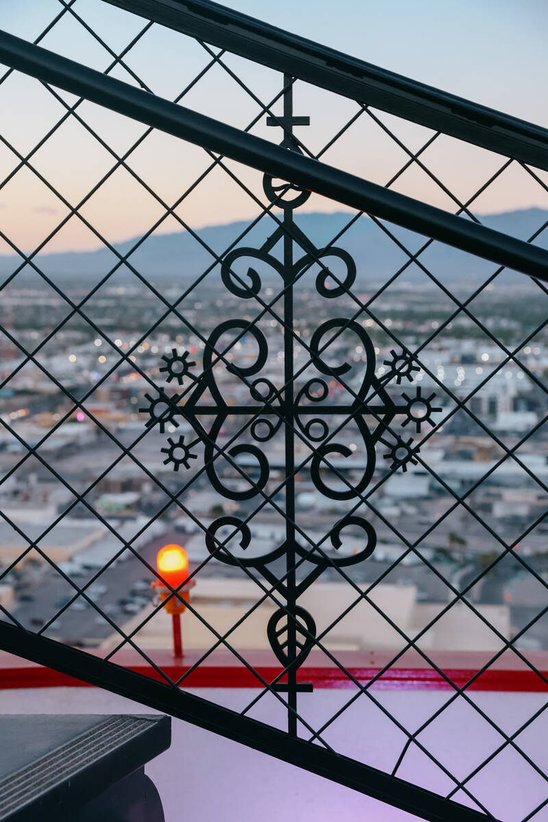 Details of a staircase on the balcony at High Steaks at Rio Hotel & Casino on Wednesday, Oc ...