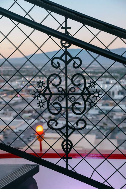 Details of a staircase on the balcony at High Steaks at Rio Hotel & Casino on Wednesday, Oc ...