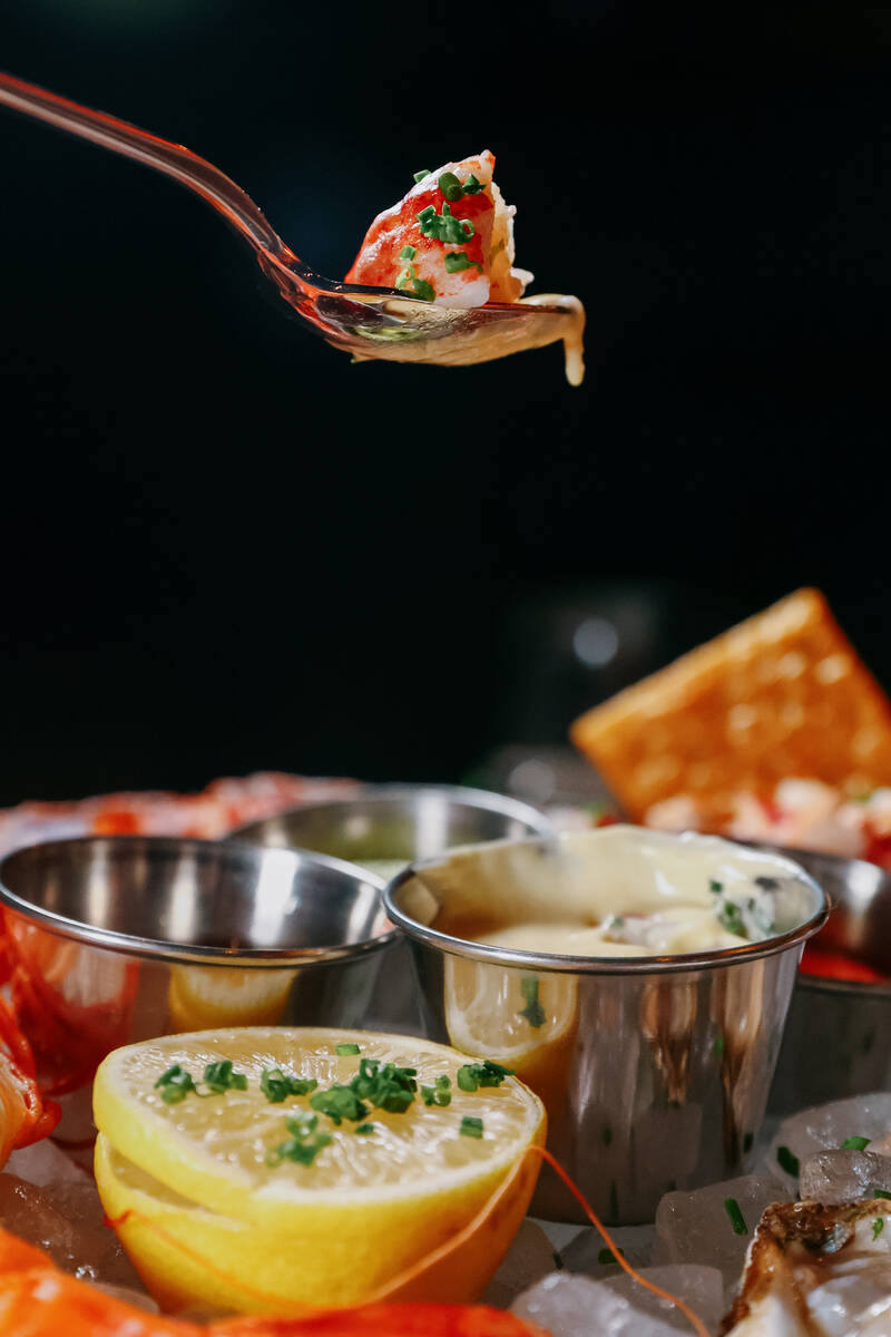 One of several seafood tower options at High Steaks at Rio Hotel & Casino on Wednesday, Oct ...