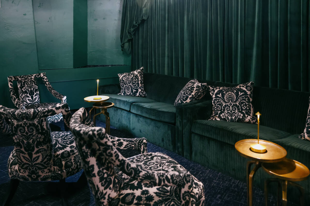 A waiting area just outside of the dining room at High Steaks at Rio Hotel & Casino on Wedn ...