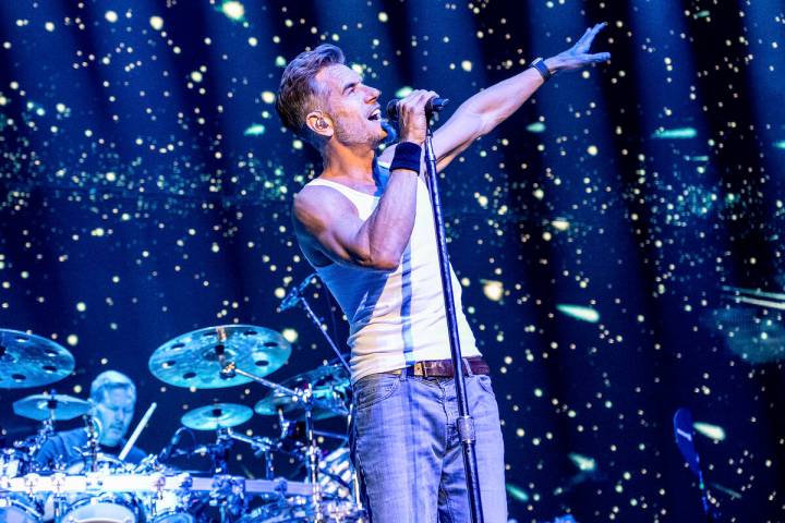 Nick Hexum of 311 performs during KROQ Almost Acoustic Christmas on Saturday, Dec. 9, 2023, at ...