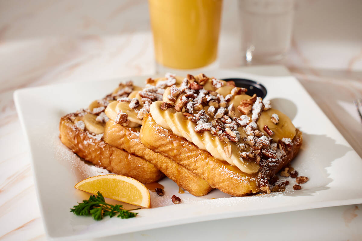 Banana caramel pecan French toast from Keke's Breakfast Cafe. (Keke's Breakfast Cafe)