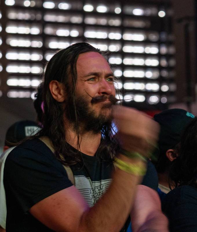 Fans enjoy a performance by Minus the Bear, Friday night’s headlining band, during Best ...
