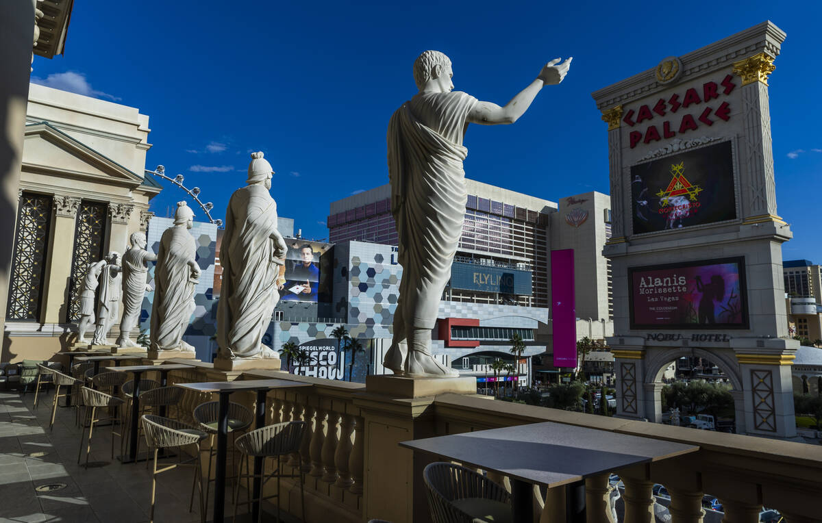 A terrace view for relaxing is apart of the F1 Las Vegas Arcade which will open next week withi ...