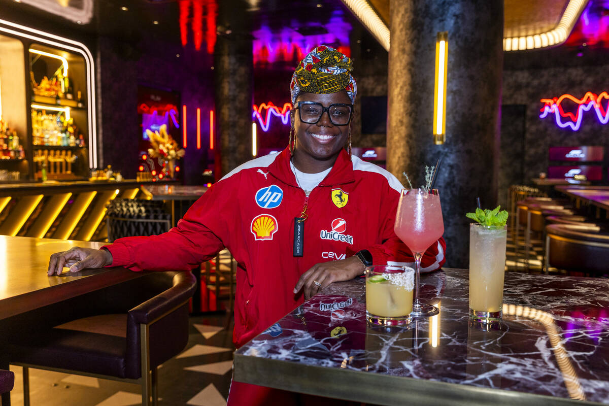 Creative director of bars LP O'Brien with a sampling of her non-alcoholic libations at the ...