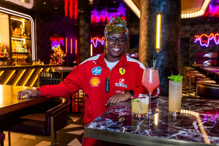 Creative director of bars LP O'Brien with a sampling of her non-alcoholic libations at the ...
