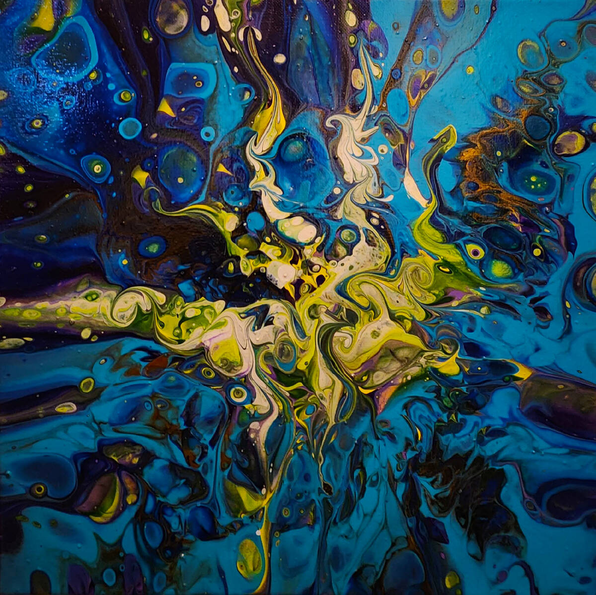 "Cloverfield" by Sherry Watkins is on display in the “Flux1" traveling exhibition at the Coll ...