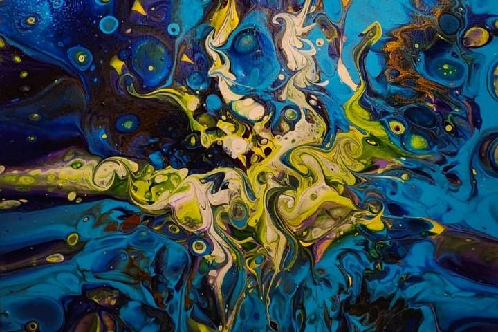 "Cloverfield" by Sherry Watkins is on display in the “Flux1" traveling exhibition at the Coll ...