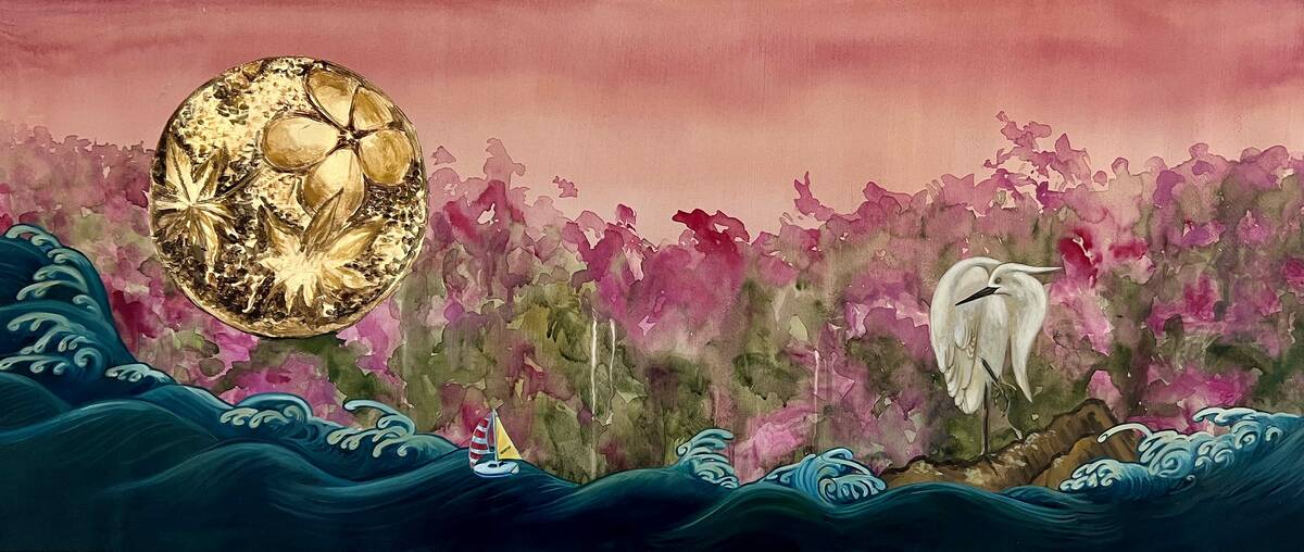 "Life is but a dream," is on display in Marie Martelly's mixed media exhibit, “Let Your Dear ...