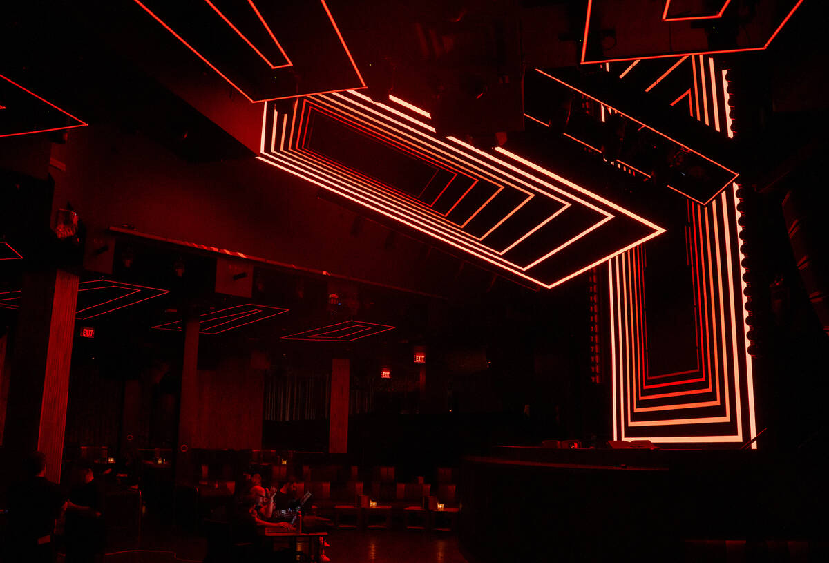 Marquee Nightclub unveils its new 1.5-ton monolith LED screen with a moving centerpiece to the ...