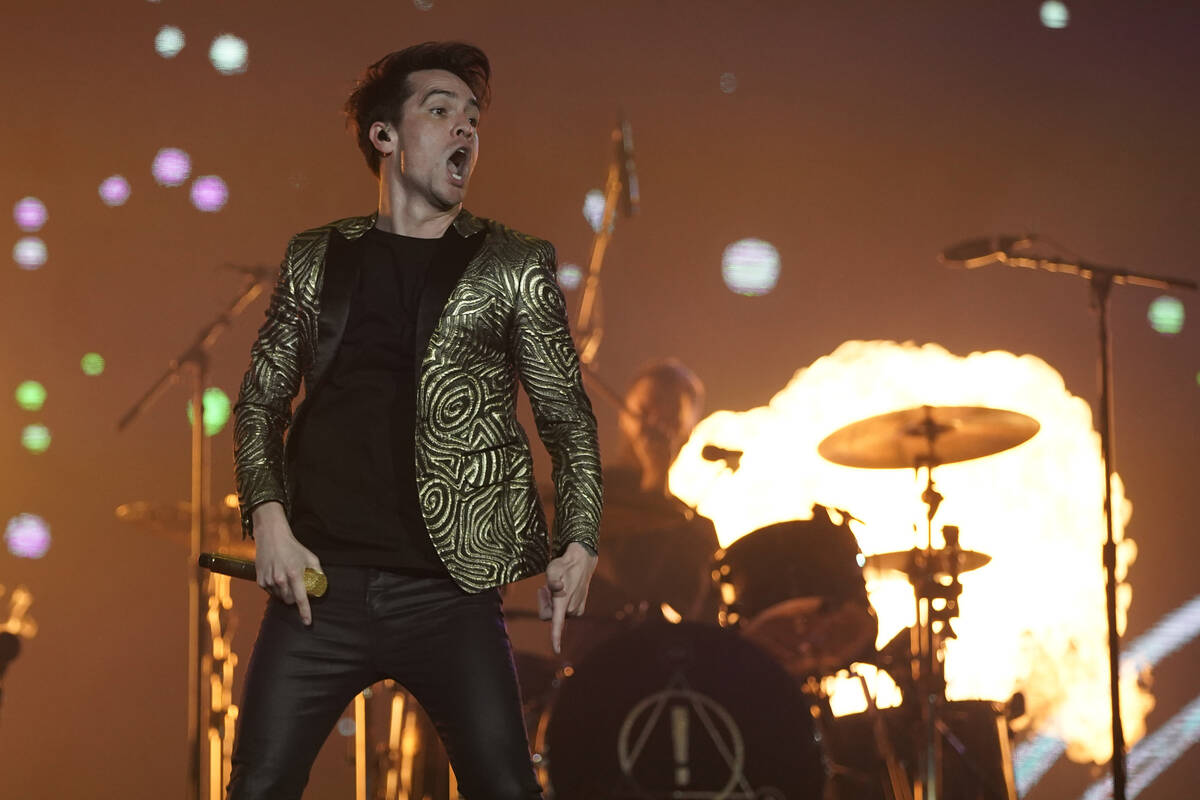 Brendon Urie of the Panic! at the Disco, which will perform its multiplatinum 2005 debut, &#x20 ...