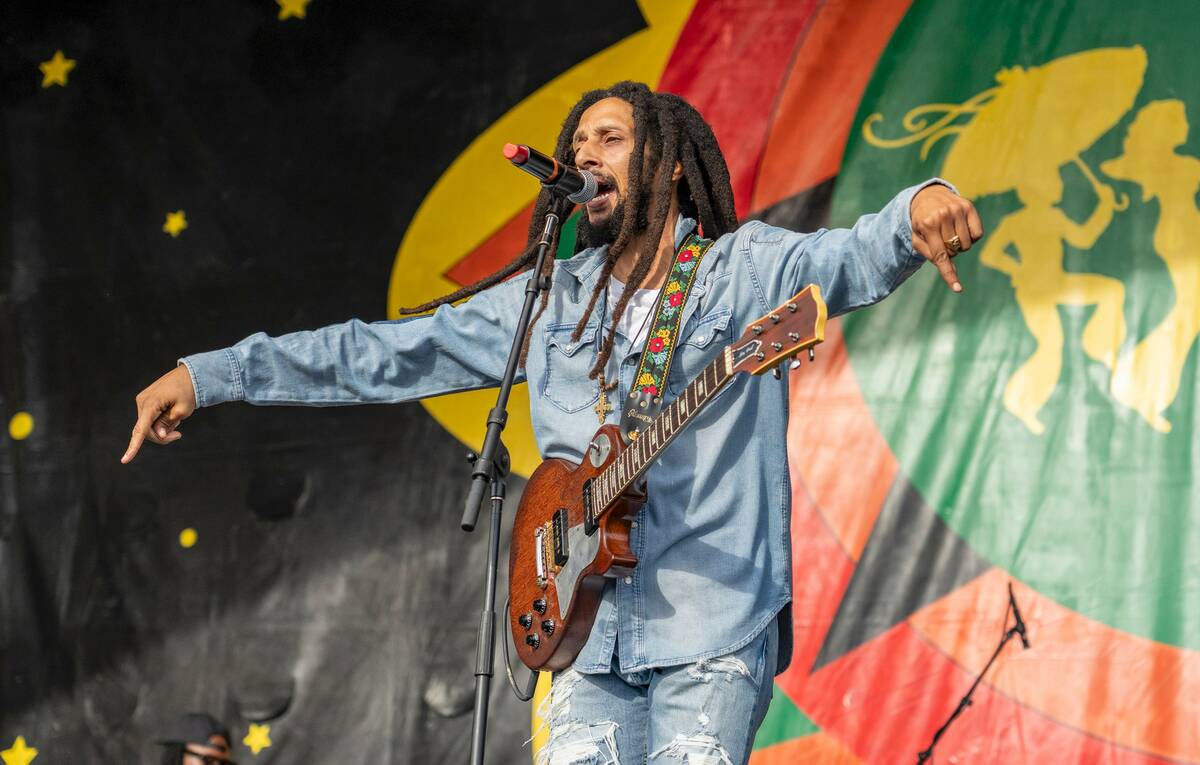 Julian Marley performs with The Wailers during the second weekend of the New Orleans Jazz & Her ...