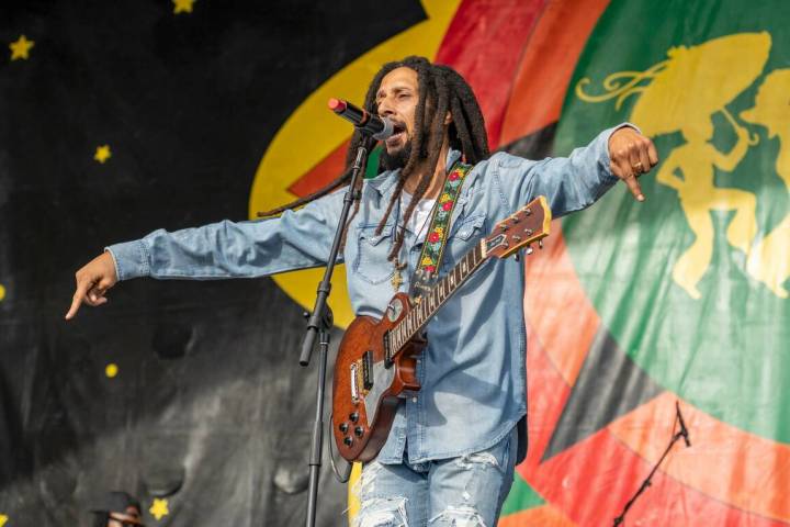 Julian Marley performs with The Wailers during the second weekend of the New Orleans Jazz & Her ...