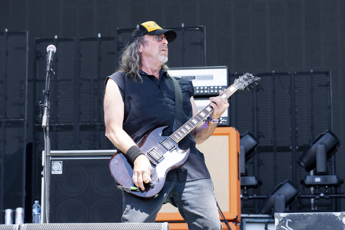 Woody Weatherman of Corrosion of Conformity performs during Sonic Temple Art and Music Festival ...