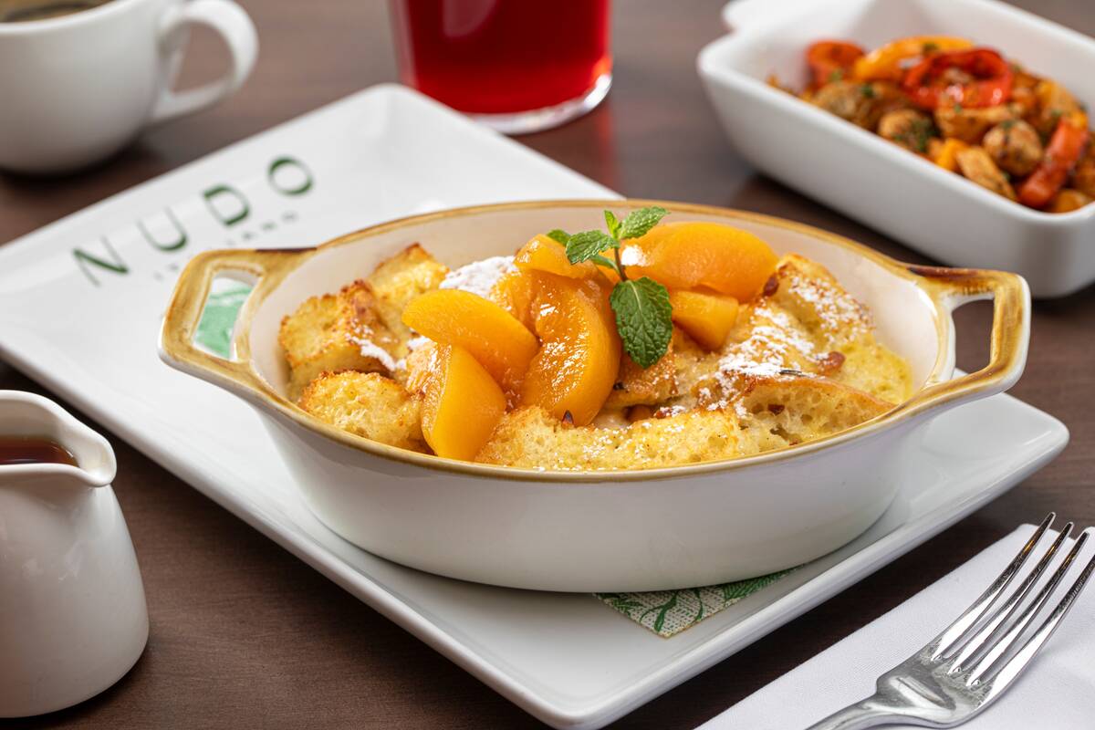Pane Francese French toast from the weekend brunch menu at Nudo Italiano in southwest Las Vegas ...