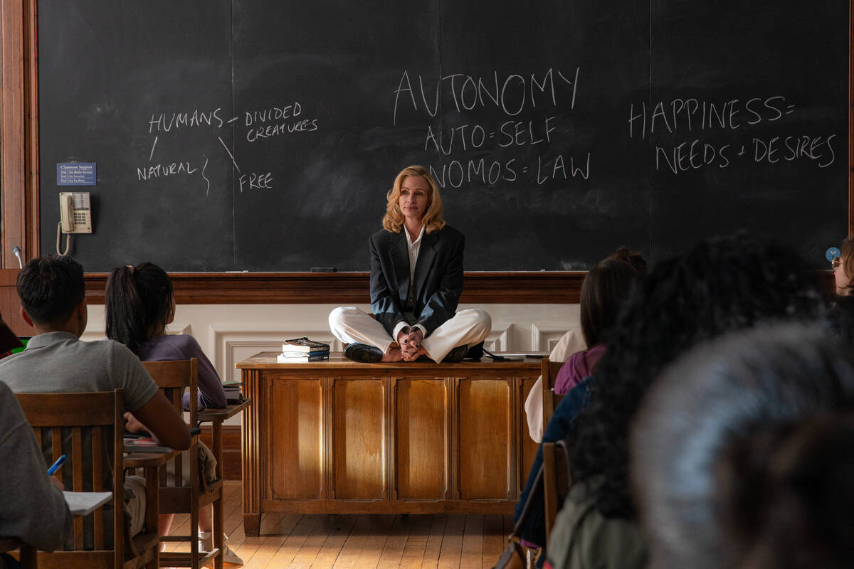 This image released by Amazon MGM Studios shows Julia Roberts in a scene from "After the H ...
