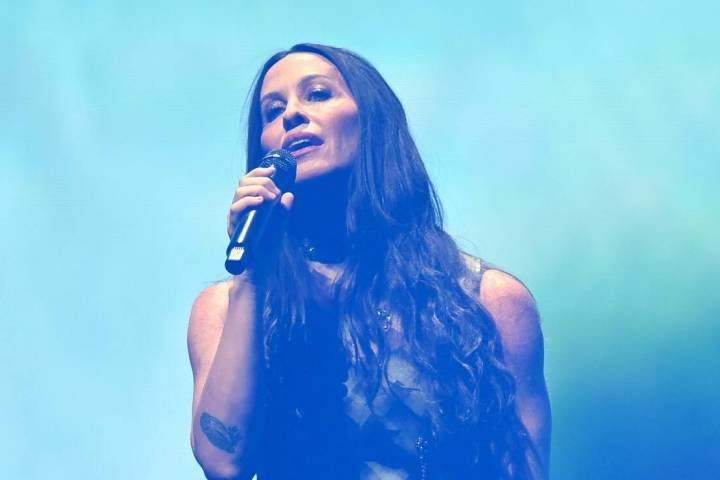 Alanis Morissette performs at Caesars Colosseum in Las Vegas on Oct. 15, 2025. (Denise Truscello)