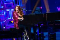 Las Vegas entertainer Sarah Hester Ross hosts the "Sarah's Strip" variety show on Oct. 29 at Th ...