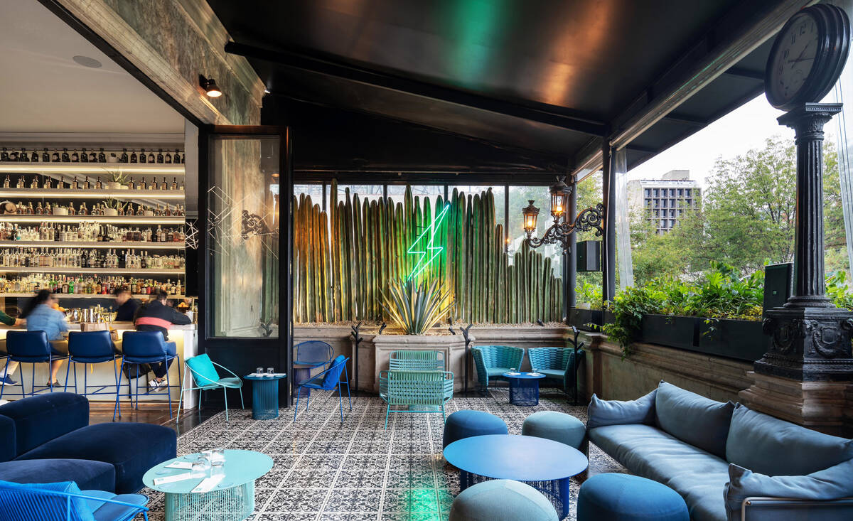The interior of Rayo, the celebrated Mexico City cocktail bar that is popping up in November 20 ...