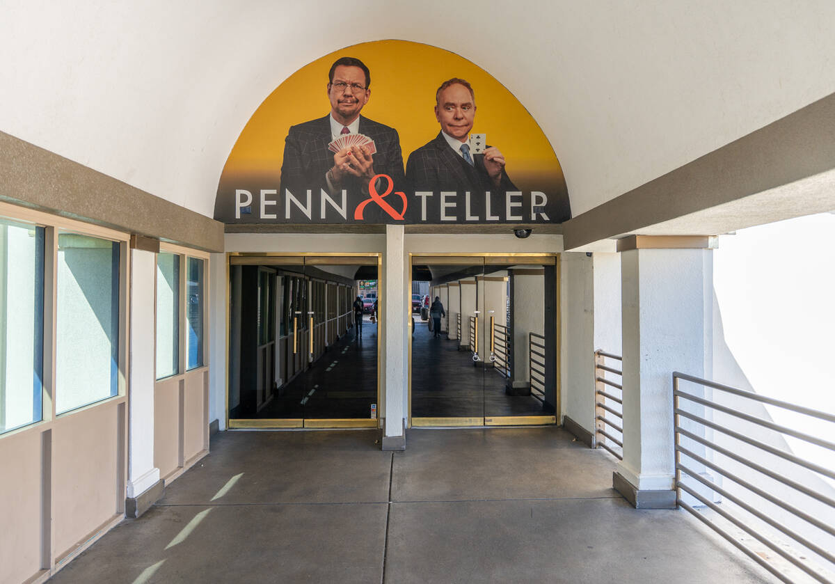The parking garage walk way to the Rio Hotel & Casino where Penn & Teller preform Oct. ...