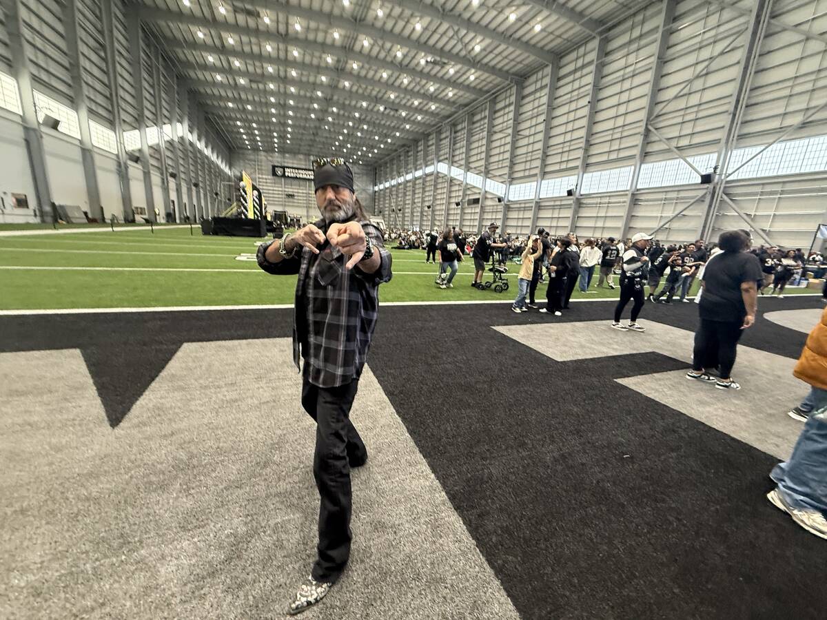 Las Vegas club owner, rock singer and reality-show icon Danny Koker is shown at the Raiders' "R ...