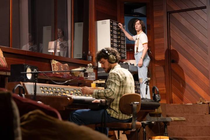 Cast members are shown in the first national tour of "Stereophonic," playing The Smith Center f ...