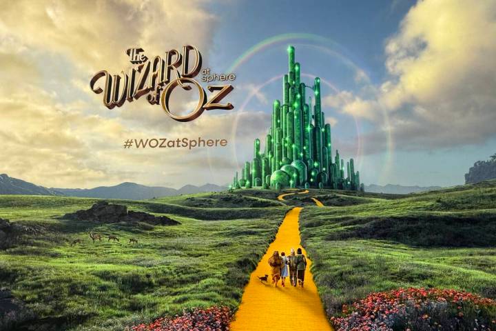 A scene from "The Wizard of Oz at Sphere," which opened on Thursday, Aug. 28, 2025. (John Katsi ...