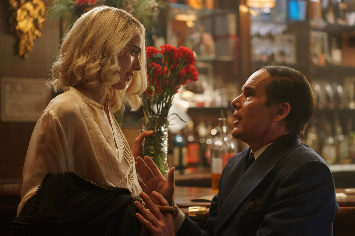 This image released by Sony Pictures Classics shows Margaret Qualley, left, and Ethan Hawke in ...