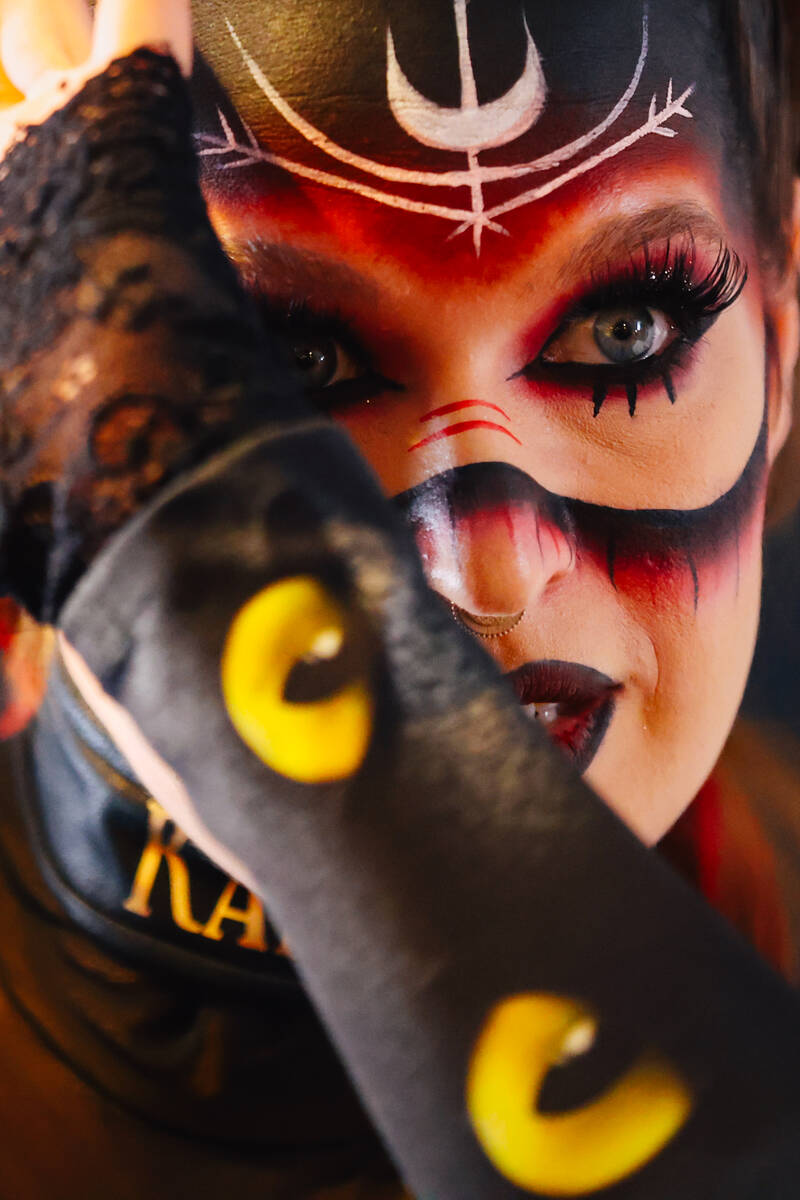 Katarina Jinx makes promotional content before participating in a WOW Wrestling match on Fremon ...