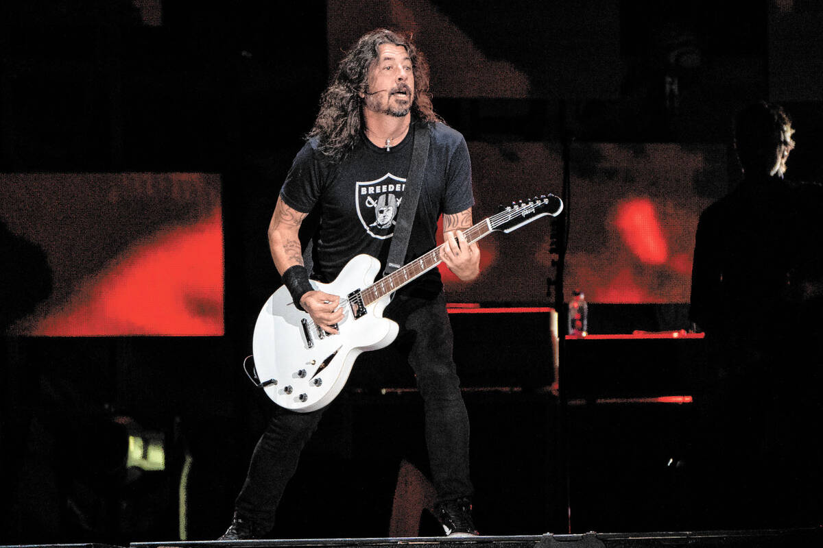 FILE - Dave Grohl of the Foo Fighters performs at Festival d'été de Québec, ...