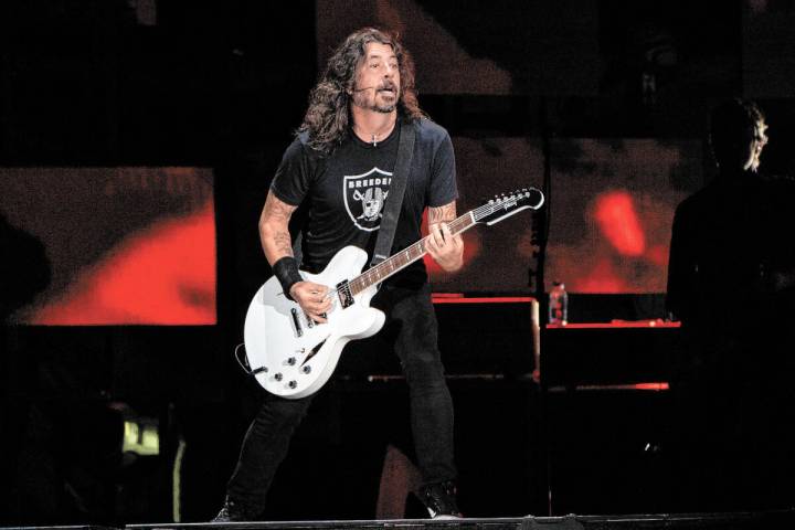 FILE - Dave Grohl of the Foo Fighters performs at Festival d'été de Québec, ...