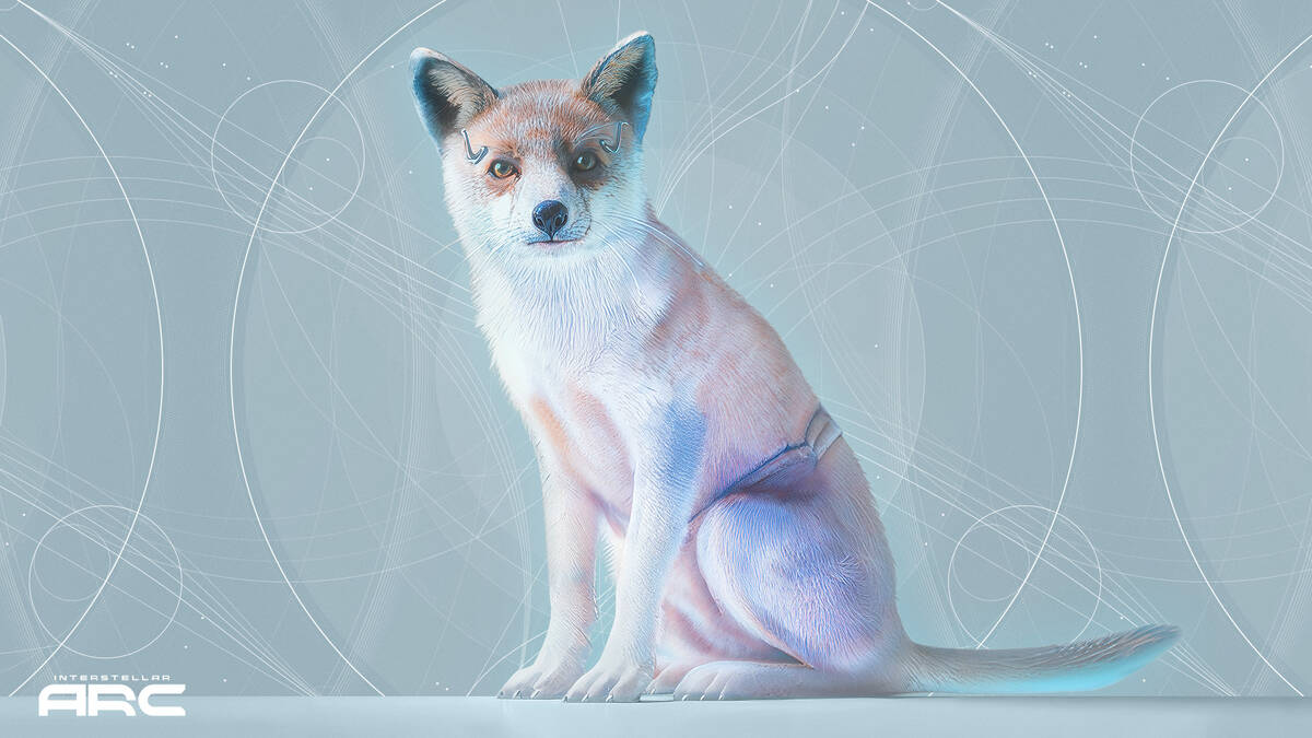 A space-age fox is your spiritual guide through Interstellar Arc. (R&R Partners)