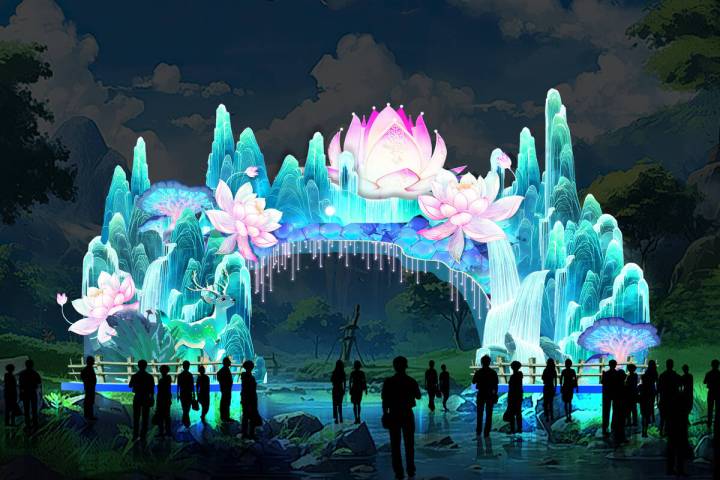 A rendering of GlowFest, opening in December. (GlowFest)