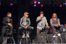 The Family Stone's Swang Stewart, Greg Errico, Jerry Martini and Sly Stone's daughter Phunne St ...