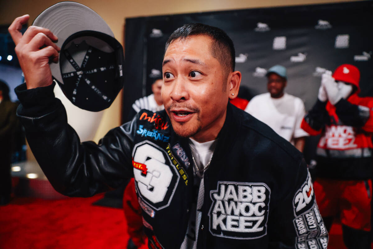 Joe Larot of the original Jabbawockeez walks the red carpet for the Jabbawockeez' return t ...