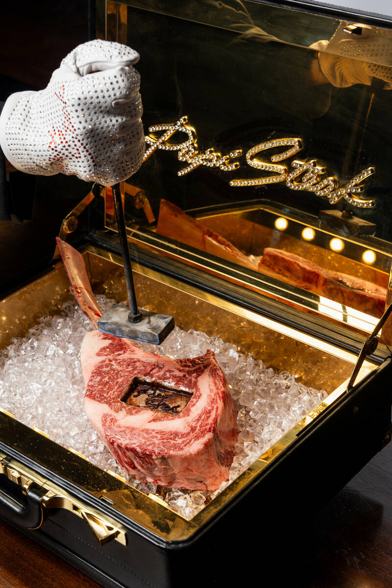 The $1,000 Beef Case at Papi Steak Las Vegas (Groot Hospitality)
