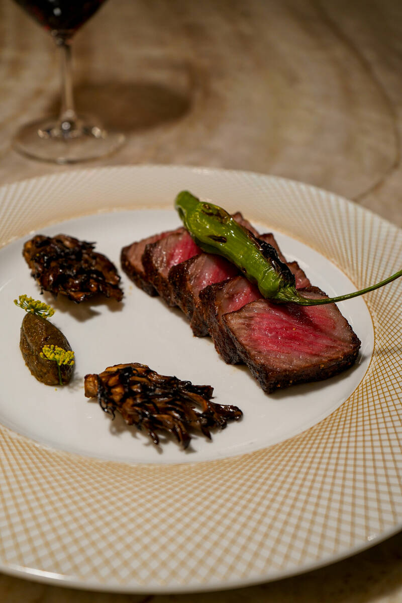 The standard 5 oz. serving of Miyazaki Wagyu at Carversteak. (Carver Road Hospitality)