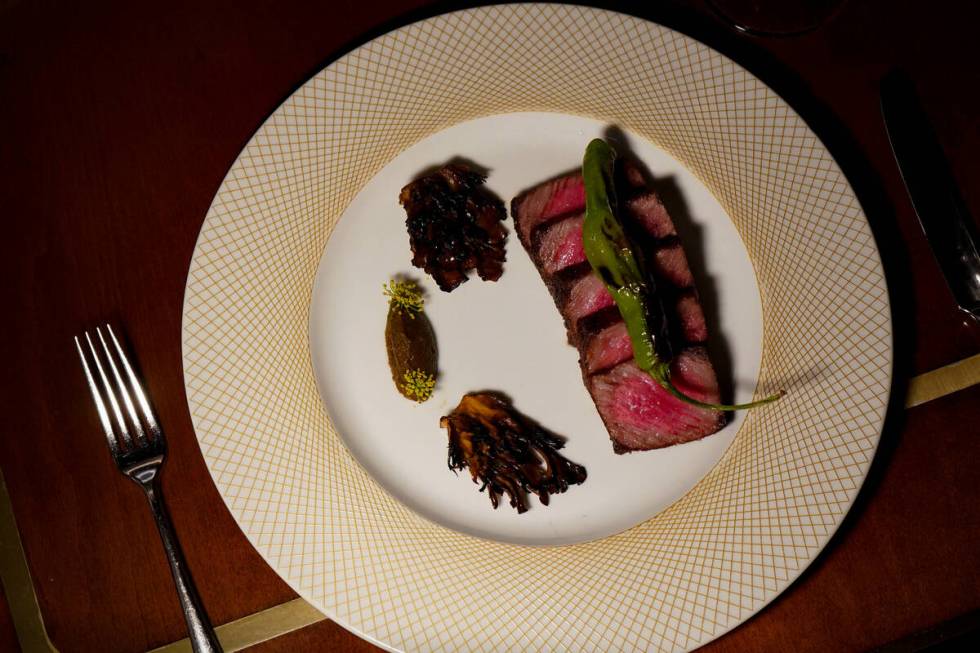 The standard 5 oz. serving of Miyazaki Wagyu at Carversteak. (Carver Road Hospitality)