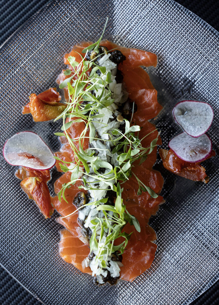 Ocean trout is photographed at Gastropub Nisei Wednesday, Oct. 29, 2025 in Las Vegas. (Benjamin ...