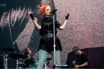 Shirley Manson of Garbage performs during the Festival d'été de Québec on Friday, July 15, 2 ...