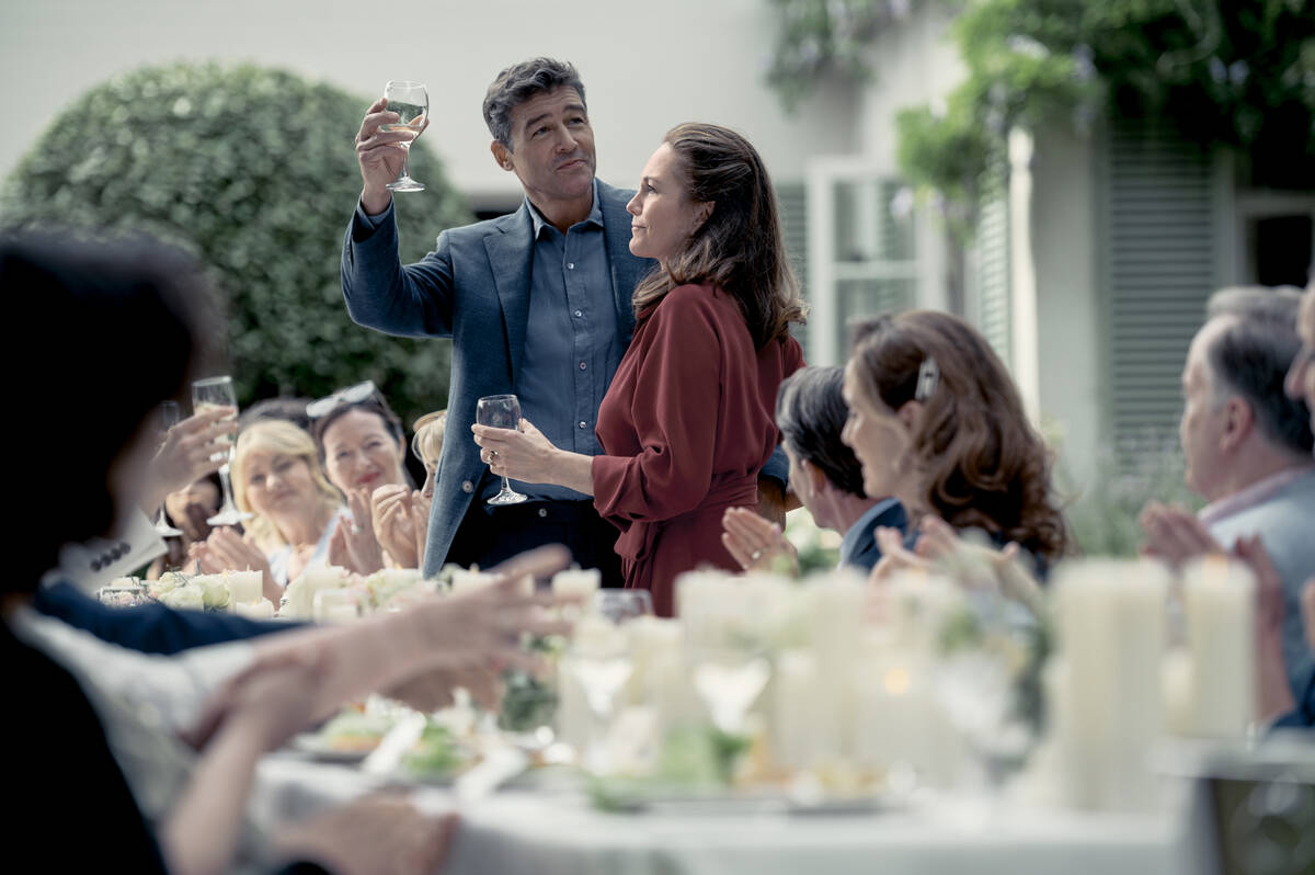 Kyle Chandler as Paul and Diane Lane as Ellen in "Anniversary." (Owen Behan)