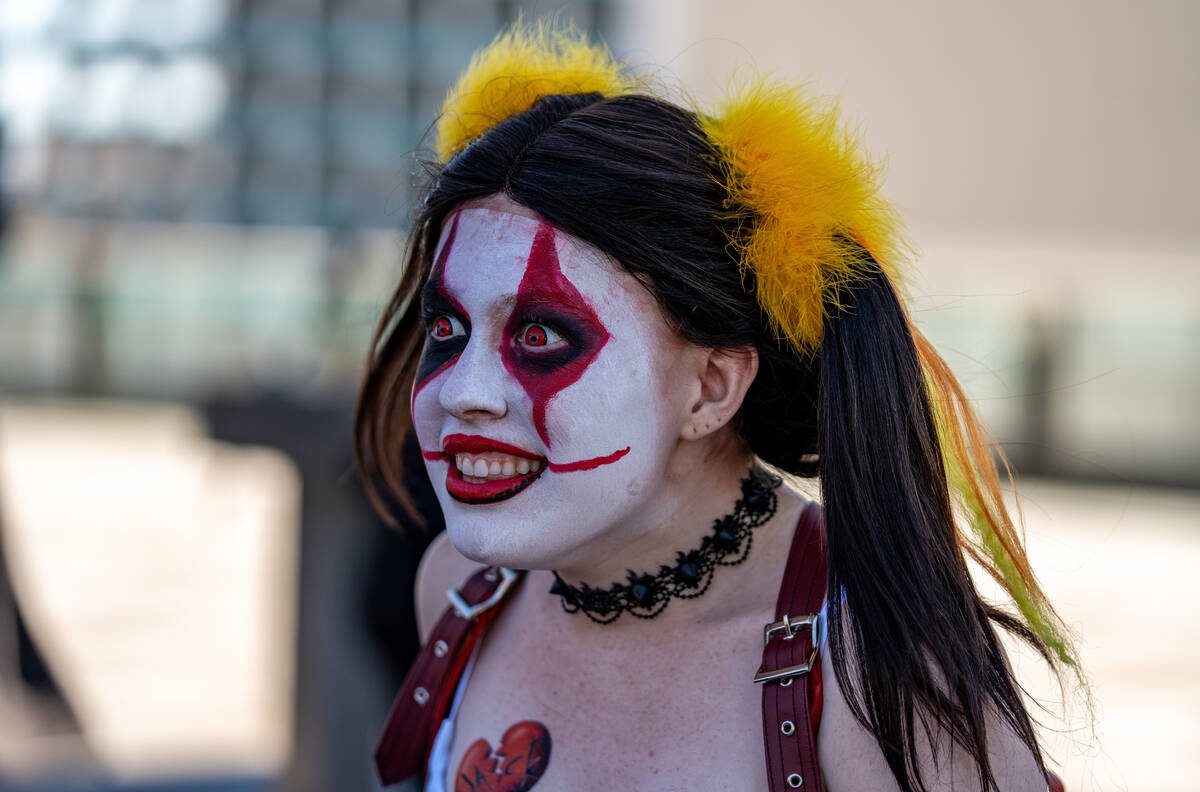 Performers make a surprise appearance during an event announcing HallowScreamCon and HallowScre ...