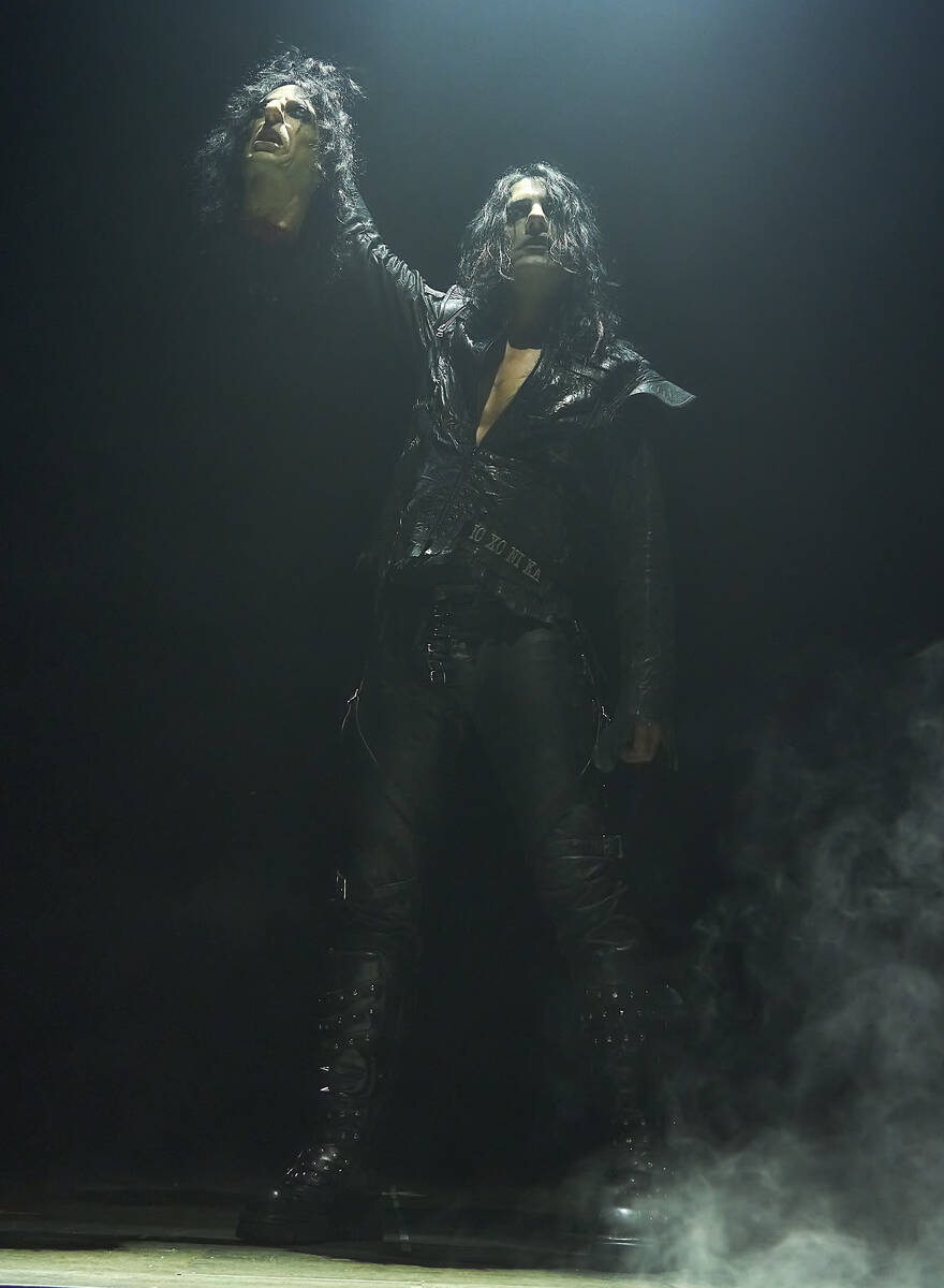 Criss Angel poses for promotional photos for their new show “Welcome To Our Nightmare” prem ...