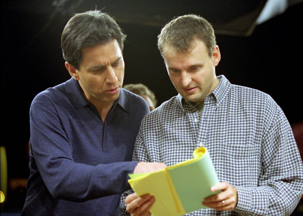 Ray Romano and Phil Rosenthal are shown during their days on the hit sitcom "Everybody Loves Ra ...