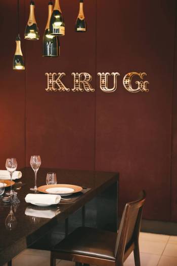 The Krug Chef's Table at Guy Savoy in Caesars Palace on the Las Vegas Strip. (Caesars Entertain ...