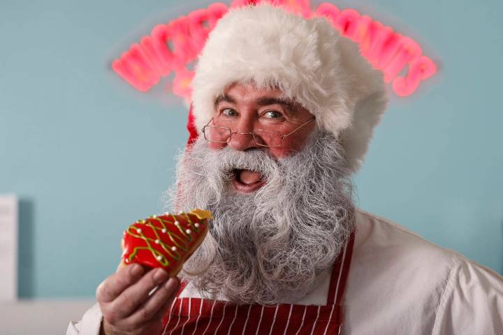 Chef Robert Teddy, owner of Wicked Donuts, poses for a portrait Monday, Oct. 20, 2025 in Las Ve ...